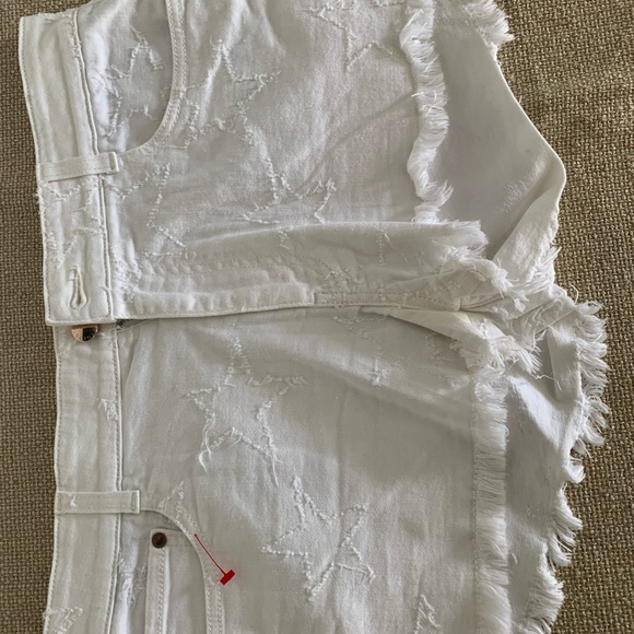 Stella McCartney White Denim Cut Off Ladies Shorts - Picture 10 of 12